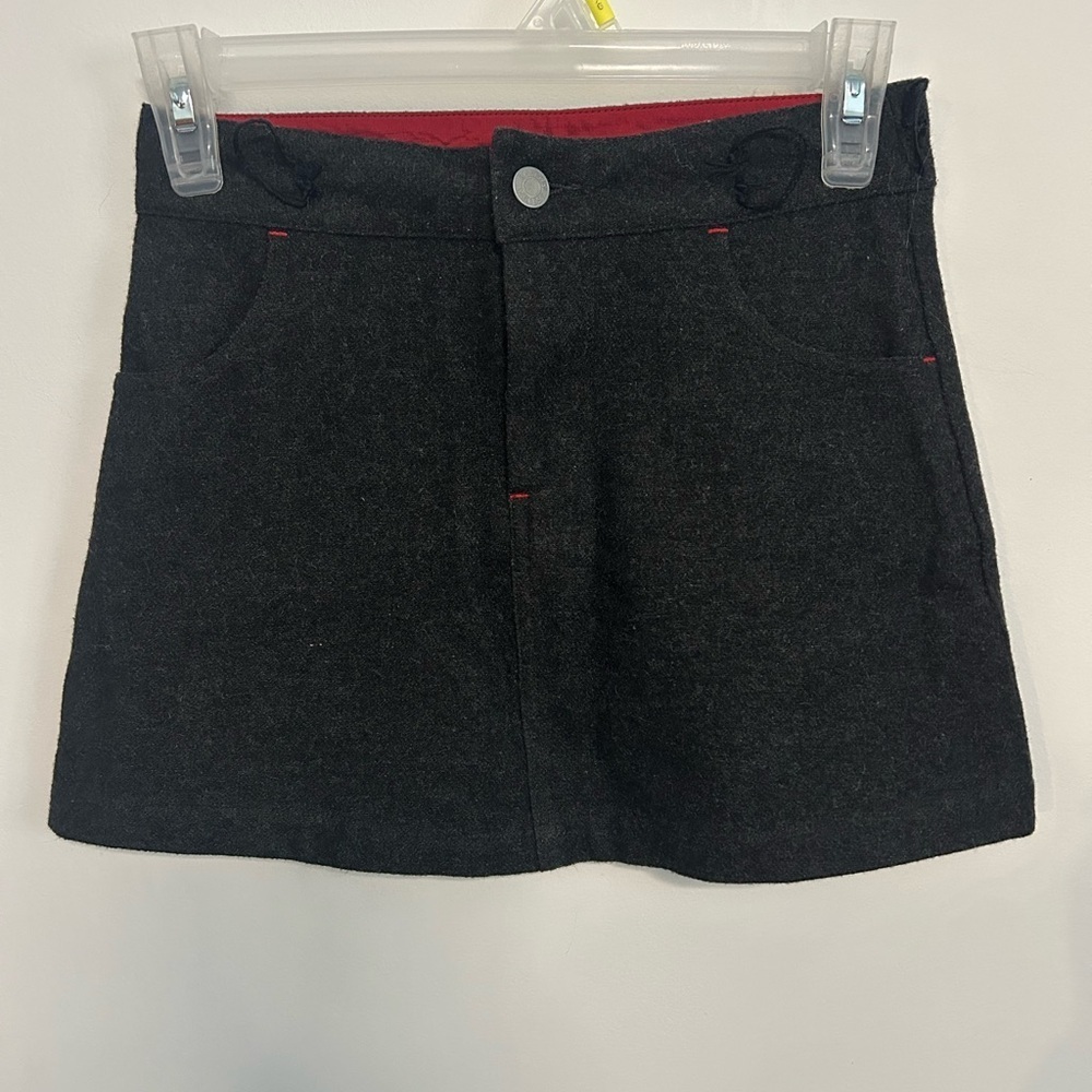 GAP Charcoal Wool Mini Skirt